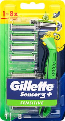 BRIJAČ GILLETTE SENSOR SENSITIVE + 8 DOPUNA P&G