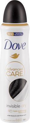 DEO SPREJ INVISIBLE DRY DOVE 150ML