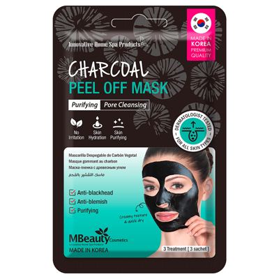 MASKA ZA LICE CRNA DETOX PEEL OFF 3KOM MBEAUTY