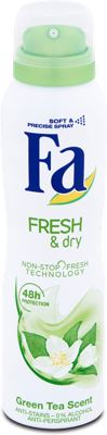 DEO SPREJ FRESH&DRY GREEN TEA FA 150ML