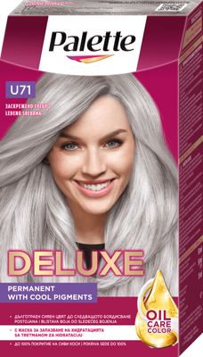 FARBA ZA KOSU U71 LEDENA SREBRNA DELUXE PALETTE