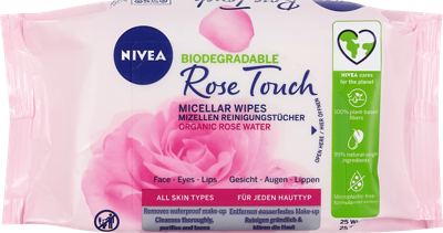 VLAŽNE MARAMICE ZA SKIDANJE ŠMINKE ROSE NIVEA 25/1