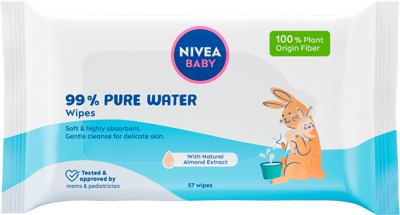 MARAMICE VLAŽNE NIVEA BABY 99% PURE WATER 57KOM BEIERSDORF