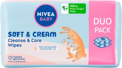 2X57 NIVEA BABY SOFT WIPES-STAND.-VAR.