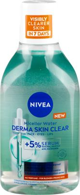 MICELARNA VODA DERM SK CL 400ML NIV