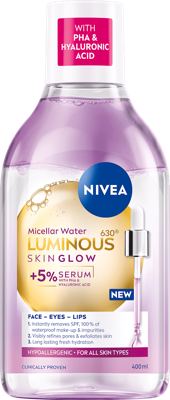 NIVEA LUMINOUS Glow micelarna voda 400ml