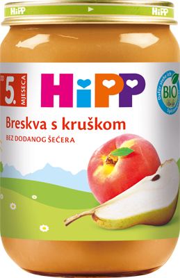 Kasica Hipp od breskve 190g