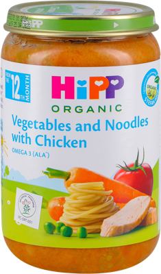 Hipp povrce testenina i pilet.220g