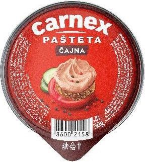 PAŠTETA 50GR ČAJNA 20/1 CARNEX
