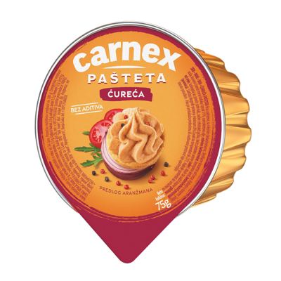 PAŠTETA ĆUREĆA PIKANT 75 GR CARNEX