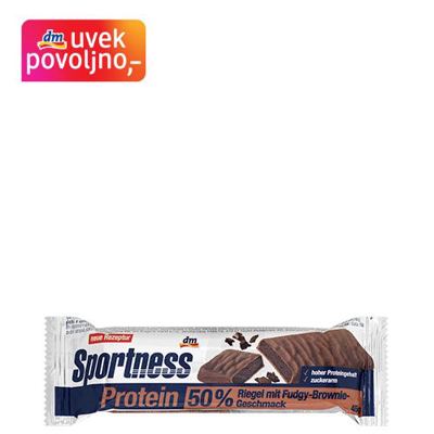 Sportness prot.ploč.brownie&hrs.čok45g T