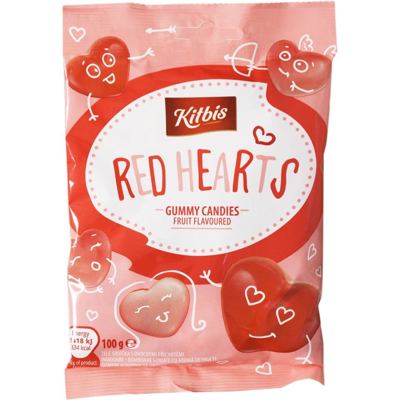 Bombone gumene Red Hearts Kitbis 100g