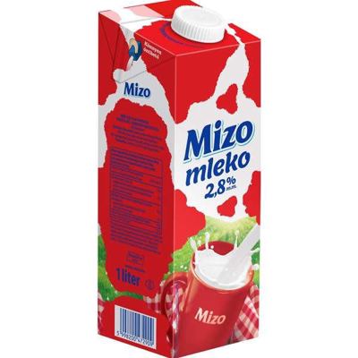 MLEKO MIZO UHT 2.8% ČEP 1L