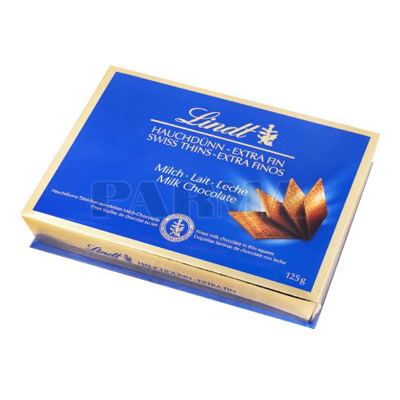 PRALINA SWISS THINS MILK 125G LINDT