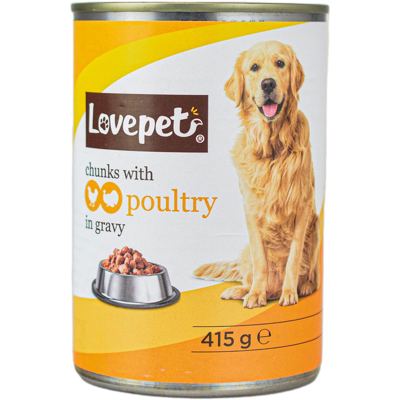 Hrana za pse zivina lim.Love Pet 415g