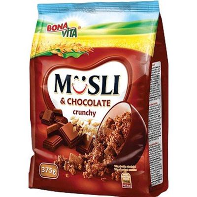 MUSLI BONAVITA CRUNCH ČOKOLADA 375G