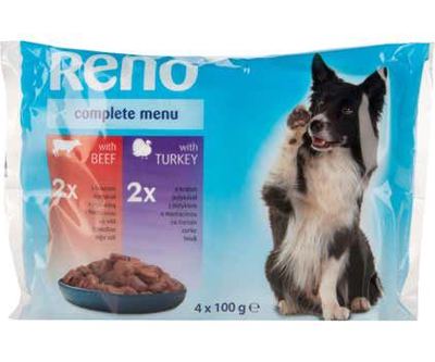 HRANA ZA PSE 4X100 G MESO/PURETINA RENO