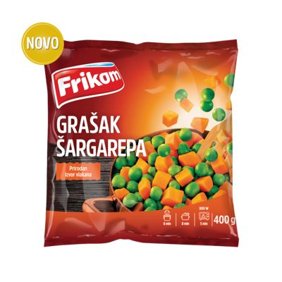 SMRZNUTO POVRĆE MIX GRAŠAK-ŠARGAREPA FLORA 400G