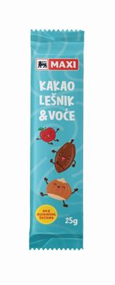 Bar kakao,lesnik & voce Maxi 25g