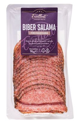 Biber salama slajs Excellent 70g