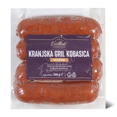 Kranjska gril kob.sa sirom Excellent240g