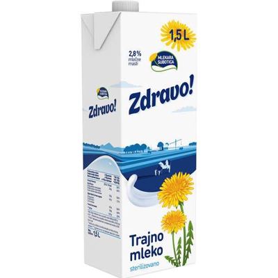 MLEKO DUGOTRAJNO ZDRAVO 2.8% TB 1,5L