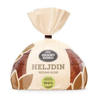 HLEB HELJDIN REZANI 350G GRANO DORO