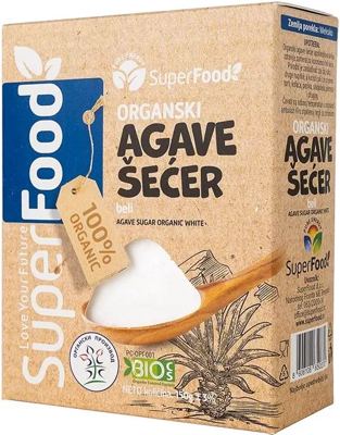ŠEĆER BELI AGAVE ORG 300G SUPERFOOD