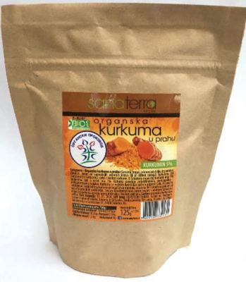 ZAČIN ORGANSKI KURKUMA U PRAHU SANATERRA 125G