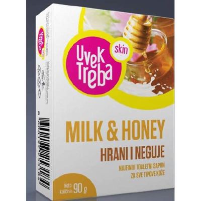 SAPUN UVEK TREBA MILK&HONEY 90G