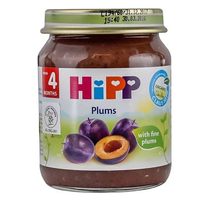 HIPP KAŠICA-ŠLJIVA 4M+ 125 G