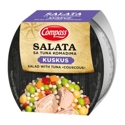 SALATA TUNA KUSKUS 160G COMPASS