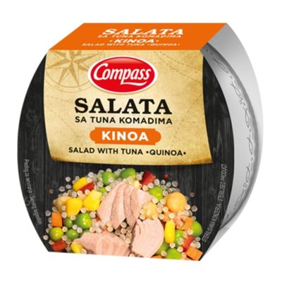 SALATA TUNA KINOA 160G COMPASS