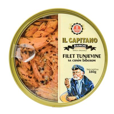 TUNA FILETI SA CRNIM BIBEROM IL CAPITANO 160G