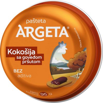 ARGETA SA GOVEĐOM PRŠUTOM 95G