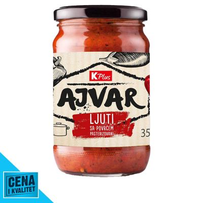 AJVAR LJUTI SA POVRĆEM 350G K PLUS