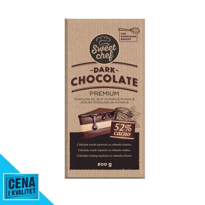ČOKOLADA ZA KUV 52% 200G SWEET CHEF