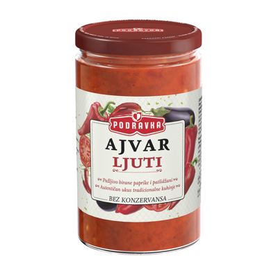 AJVAR LJUTI STAKLO 350G "PODRAVKA"