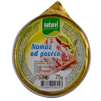 PAŠTETA 75G OD POVRCA SA CRV.PAPRIKOM "NATUREL"12