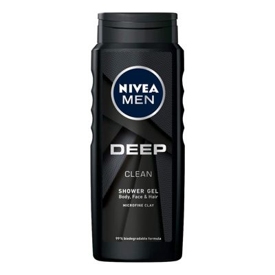 NIVEA DEEP GEL ZA TUŠ.ZA M. 500ml ZA TIJELO I KOSU
