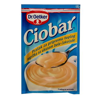 TOPLA BELA COKOLADA 25GR CIOBAR DR,OETKE