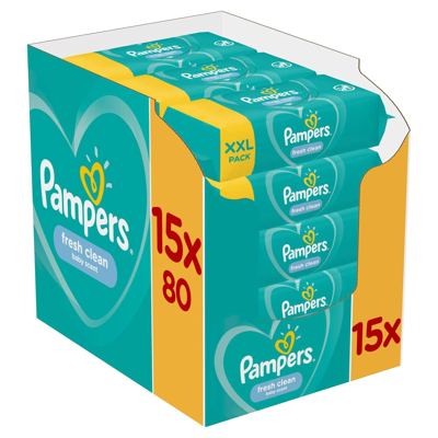 Vlazne maramice Pampers Fresh 15x80 kom