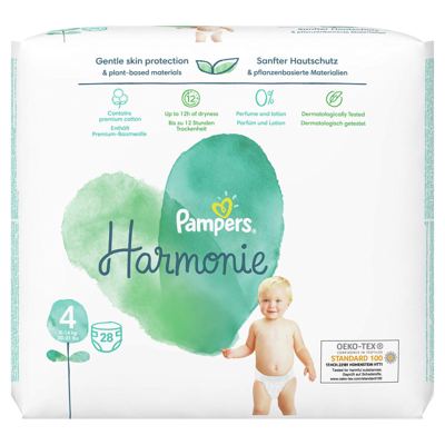 PELENE PAMPERS HARMONIE VP 4 MAXI (9-14KG) 28 KOM P&G