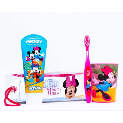 Set MINNIE oral care (cetkica+pasta75ml+casa)