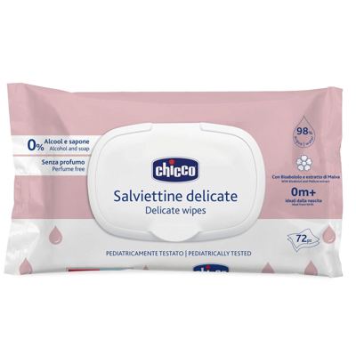VLAŽNE MARAMICE SA POKLOPCEM DELICATE 72KOM CHICCO
