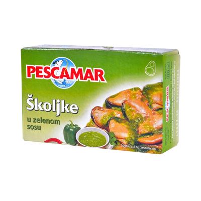 ŠKOLJKE U ZELENOM SOSU 111G PESCAMAR