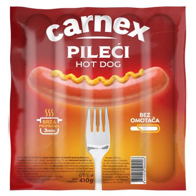 PILEĆI HOT DOG 410G CARNEX