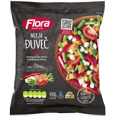 SMRZNUTO POVRĆE ĐUVEČ FLORA 400G