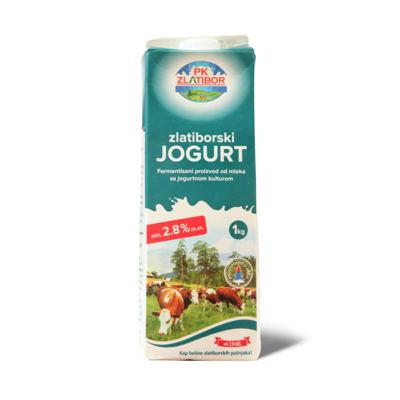 Jogurt zlatibor 2,8%mm 1L Brik