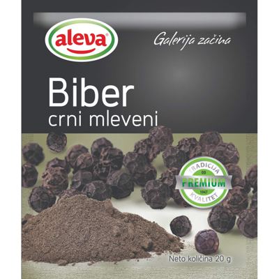 Aleva Papar crni mljeveni 20g